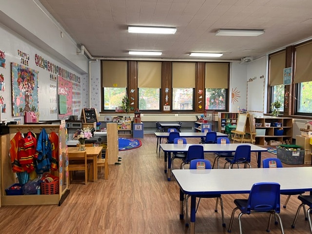 Curé of Ars spacious classroom with dress-up area