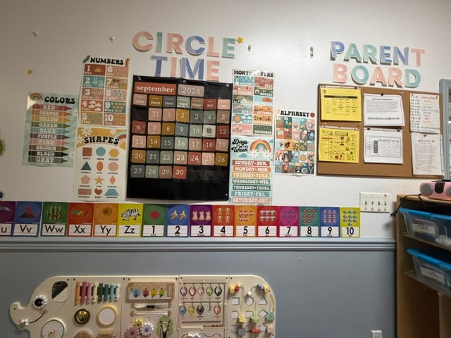 Wantagh Circle Time and Parent Board wall display